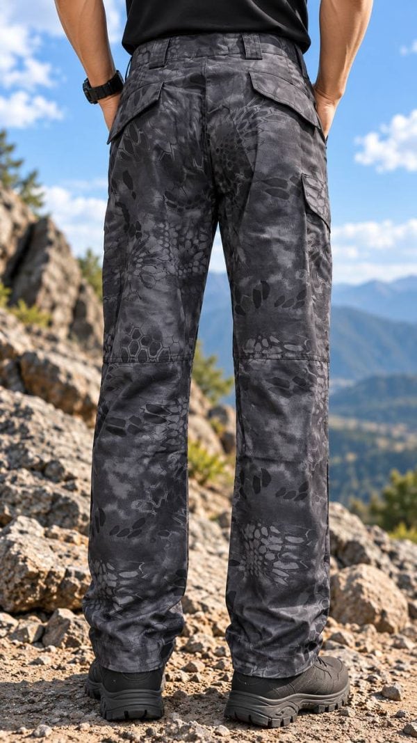 SHL05 Long Sleeve Quick-Drying Tactical Outdoor Shirt in black for outdoor activities.