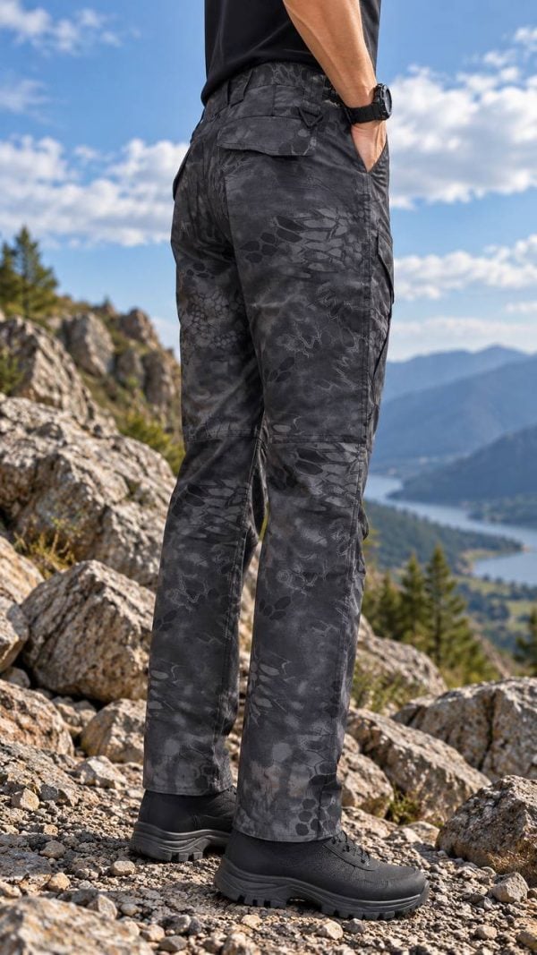 SHL05 Long Sleeve Quick-Drying Tactical Outdoor Shirt in khaki style for outdoor activities.