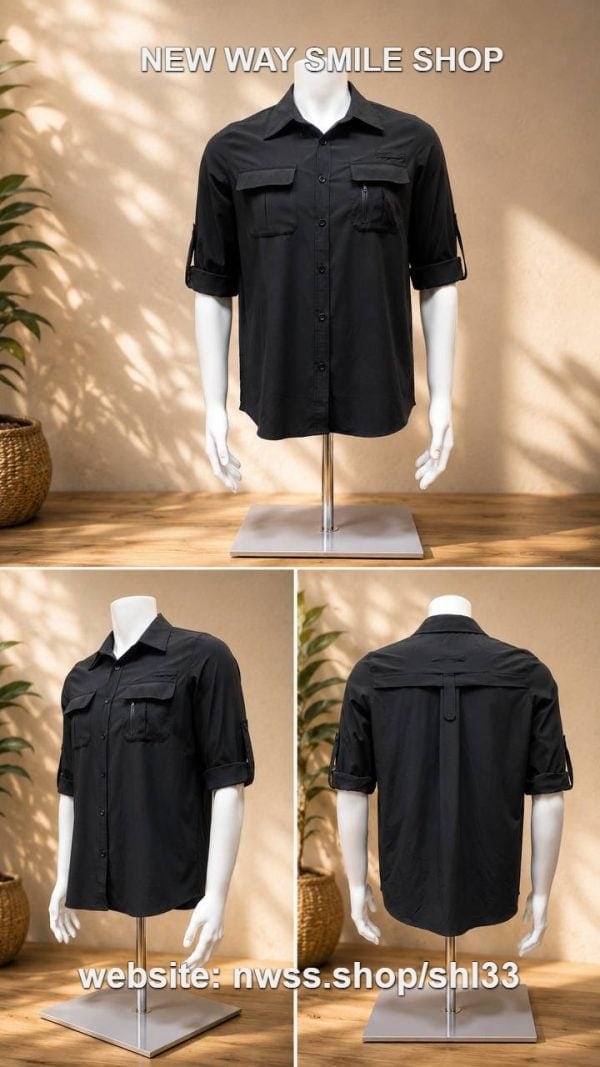 Long sleeve tactical outdoor shirt in green for outdoor activities and tactical use.
