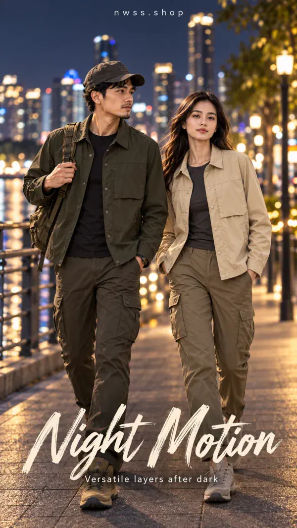 JK13 lightweight quick-dry stretch long-sleeve shirt jacket in beige and olive green for outdoor wear.