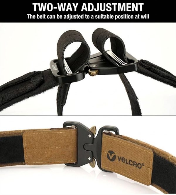TBK10 Tactical Quick-Release MOLLE Belt with Inner Hook-and-Loop Belt for outdoor gear.