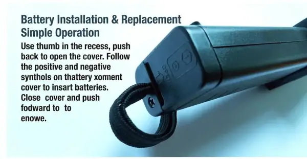 Handheld metal detector security scanner MD-3003B1 in black for security screening.