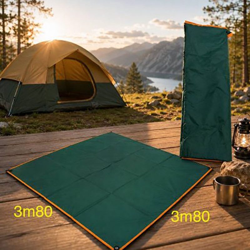 CG23 Waterproof Silver-Coated Outdoor Camping Canopy Tarp