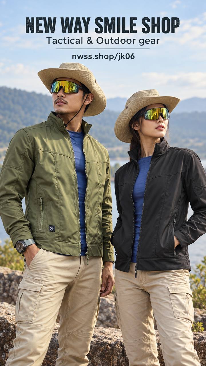 JK06 អាវក្រៅ Softshell បុរស ស្រាល សម្រាប់ក្រៅផ្ទះ ធ្វើដំណើរ និងប្រើប្រចាំថ្ងៃ