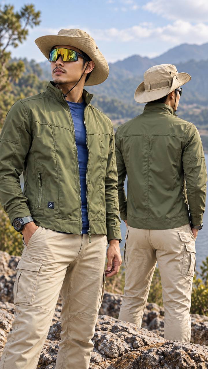 JK06 អាវក្រៅ Softshell បុរស ស្រាល សម្រាប់ក្រៅផ្ទះ ធ្វើដំណើរ និងប្រើប្រចាំថ្ងៃ - Image 3