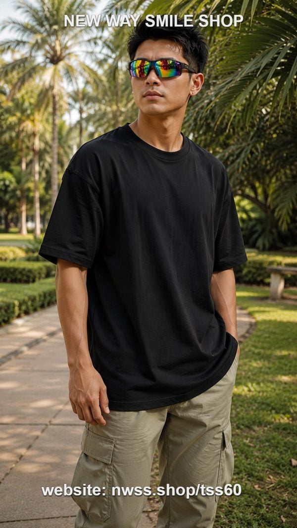 Tactical long sleeve shirt in blue with dual chest pockets, wrinkle-resistant fabric, and button-up front.