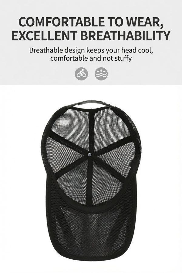 C29 breathable mesh baseball cap with adjustable fit for outdoor and daily use, breathable design keeps head cool.