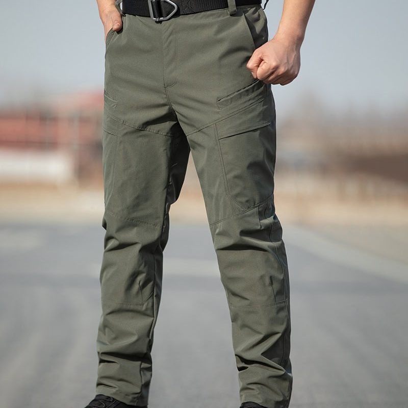 IX57 ខោ Tactical បុរស ក្រណាត់យឺតបន្តិច ការពារទឹក និងមានហោប៉ៅច្រើន