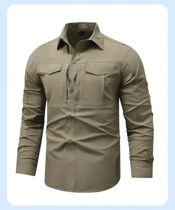 អាវដៃវែង និងខោ Workwear ក្រណាត់ស្រាល យឺត និងស្ងួតរហ័ស សម្រាប់ការងារ និងការផ្ទាល់ខ្លួន.