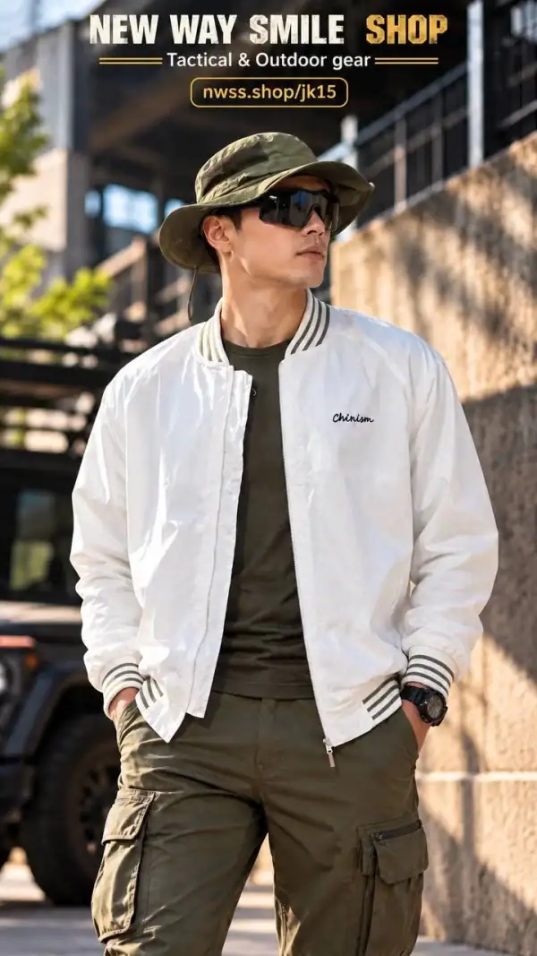 អាវក្រៅបុរស Bomber ខ្មៅស សម្រាប់កីឡា និងការផ្សងព្រេងក្រៅផ្ទះ.