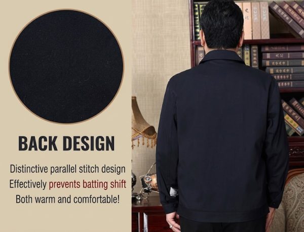 អាវក្រៅបុរសស្រាល Navy ការពារខ្យល់ សម្រាប់រដូវផ្ការីក និងស្លឹកឈើជ្រុះ.